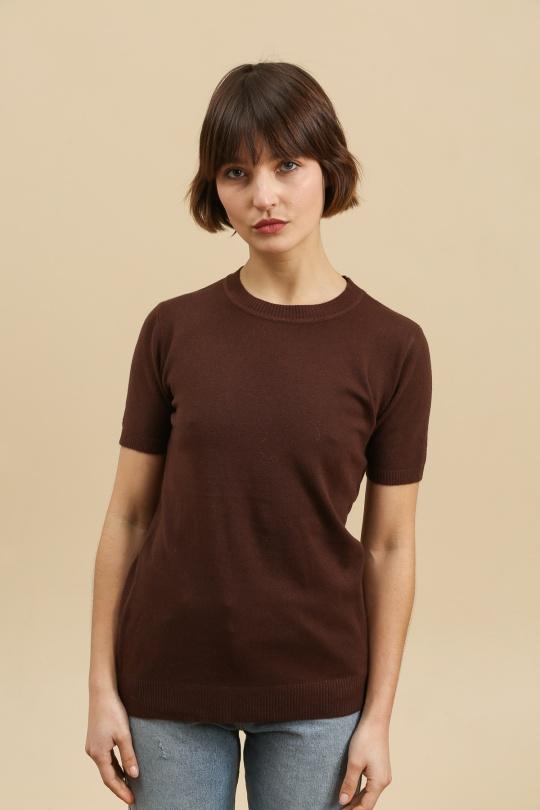 Pulls Femme Chocolat TANDEM TD1706 Efashion Paris