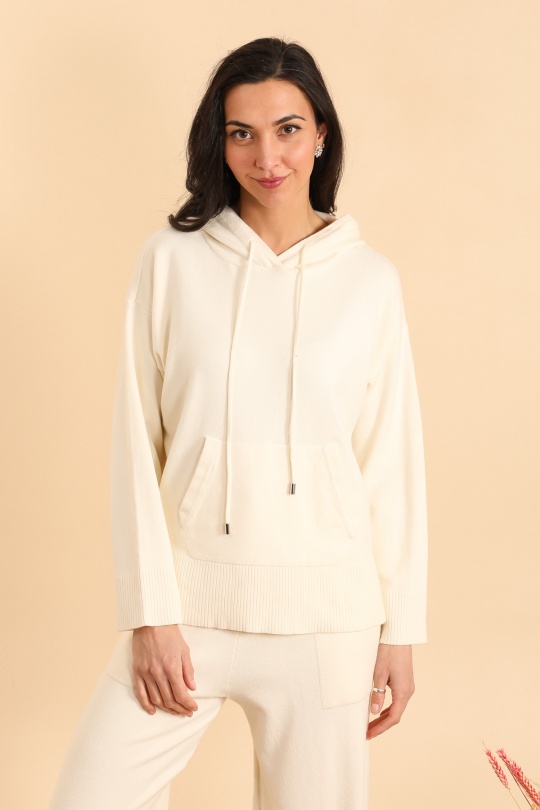 Pulls Femme Ecru TANDEM TD1771 Efashion Paris
