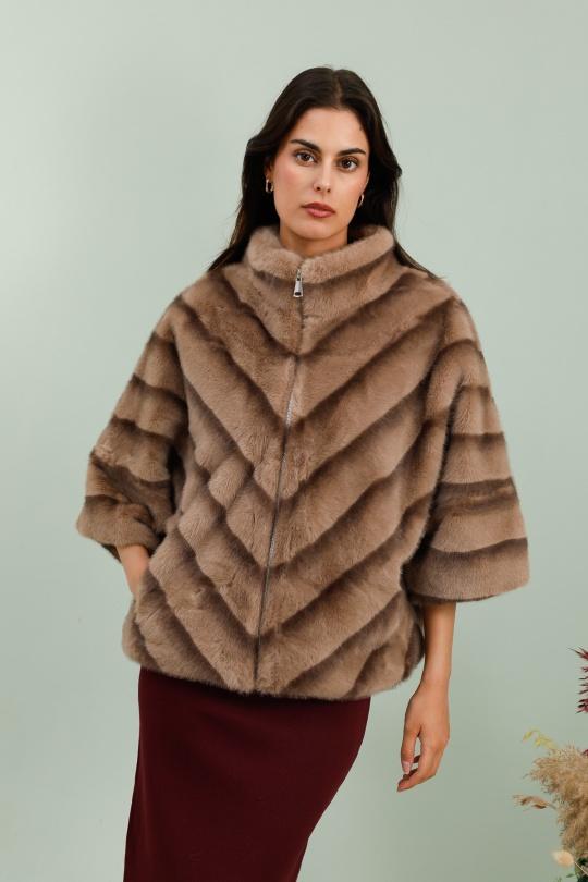 Manteaux Femme Taupe TANDEM TDY124 Efashion Paris