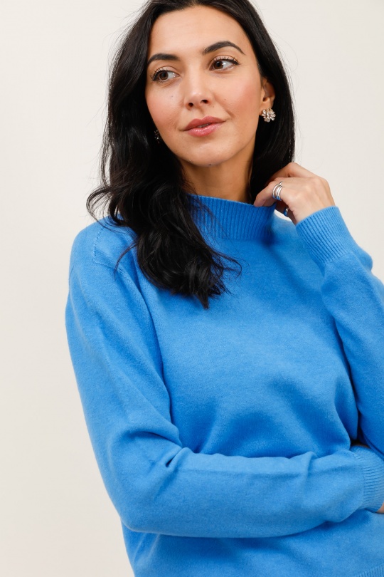 Jumpers Women Indigo blue TANDEM TD2066 Efashion Paris