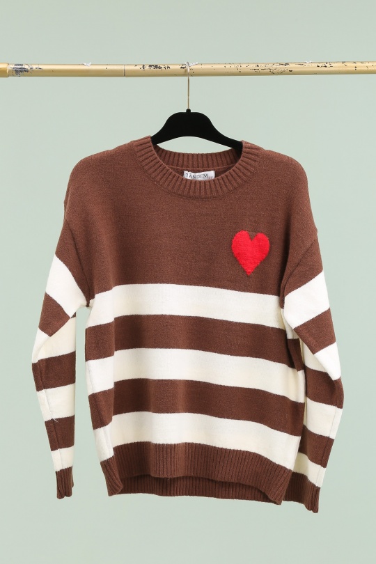 Jumpers Women Cream TANDEM TD1826 Efashion Paris