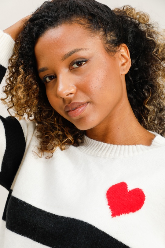 Jumpers Women Cream TANDEM TD1826 Efashion Paris