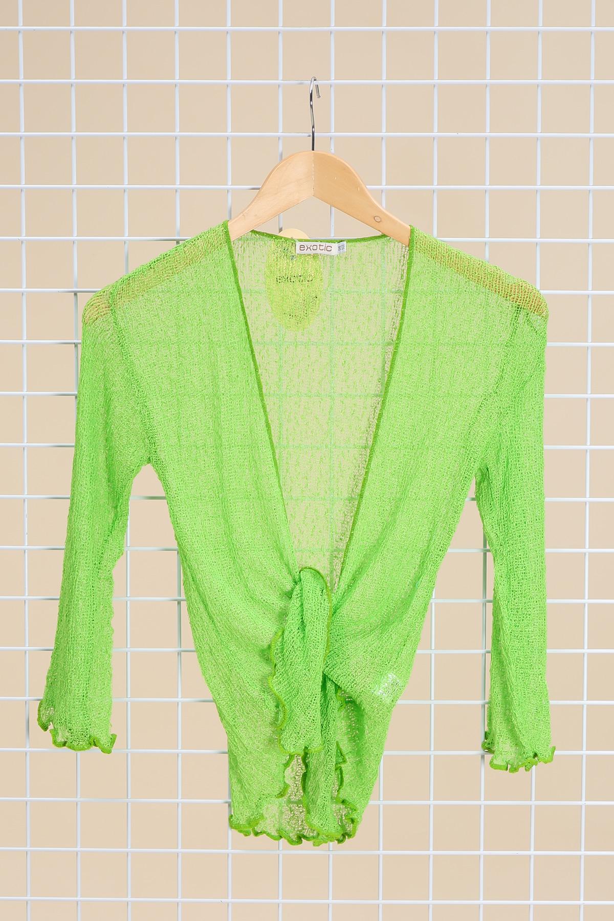 Gilets Femme Vert fluo TANDEM BOLERO #c Efashion Paris