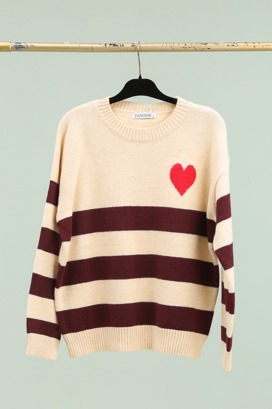 Jumpers Women Cream TANDEM TD1826 #c Efashion Paris