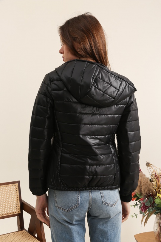 Doudounes Femme Noir QQ FASHION 1210 Efashion Paris