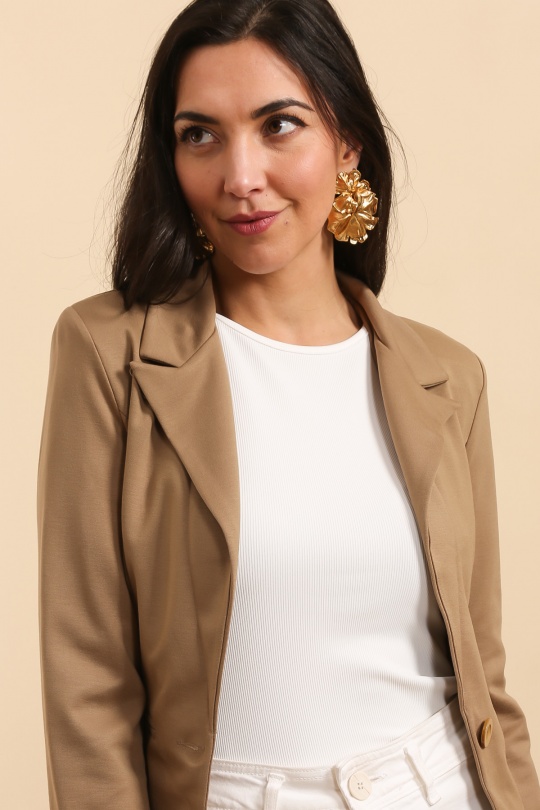 Chaquetas Mujer Khaki QQ FASHION 5124 Efashion Paris