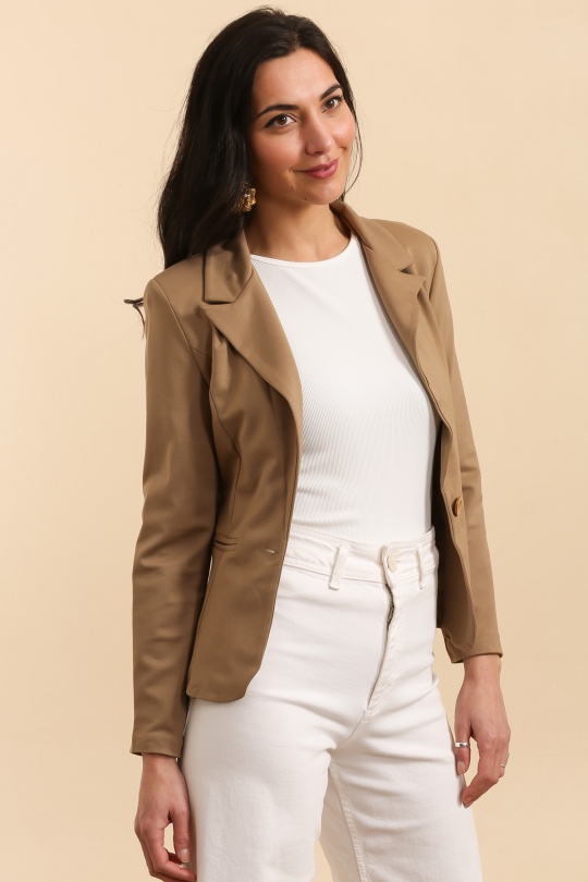 Chaquetas Mujer Khaki QQ FASHION 5124 Efashion Paris