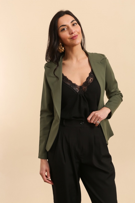 Chaquetas Mujer Khaki QQ FASHION 5124 Efashion Paris