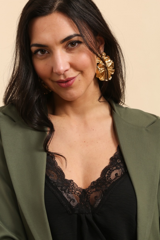 Chaquetas Mujer Khaki QQ FASHION 5124 Efashion Paris