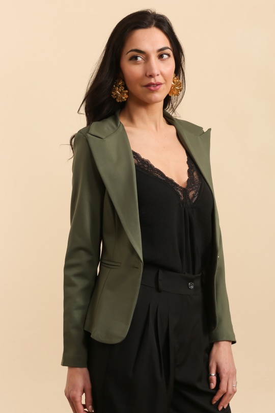 Chaquetas Mujer Khaki QQ FASHION 5124 Efashion Paris