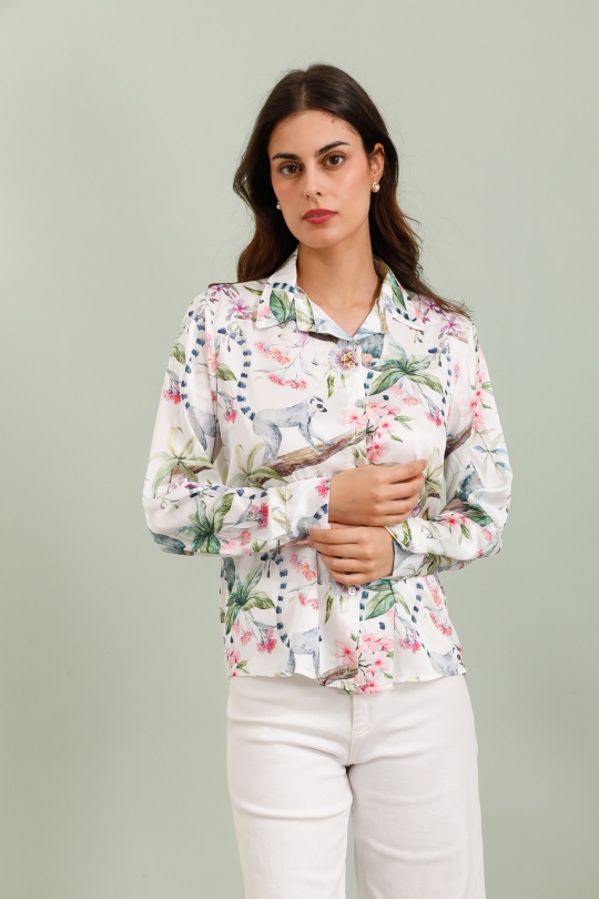 Camicie Donna Flower QQ FASHION A1125 Efashion Paris