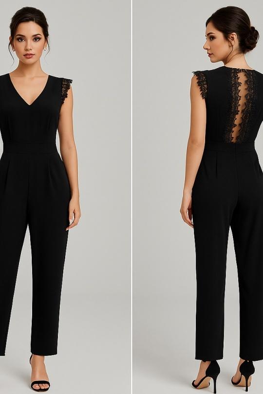 Combinaisons Femme Noir QQ FASHION 70188 Efashion Paris