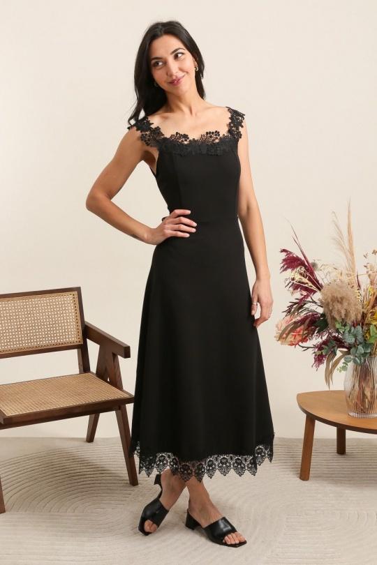Robes longues Femme Noir QQ FASHION 32099 Efashion Paris