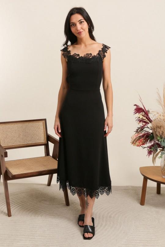 Maxi dresses Women Black QQ FASHION 32099 Efashion Paris