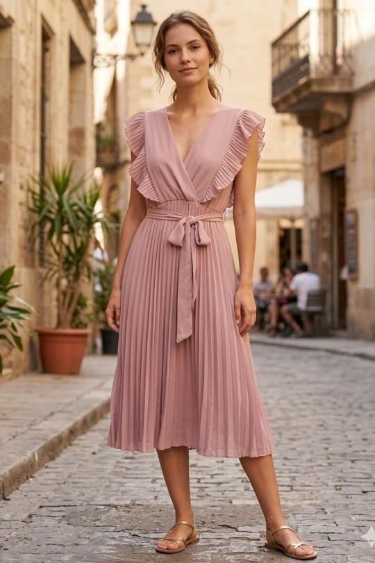 Robes mi-longues Femme Blanc QQ FASHION 32208 Efashion Paris