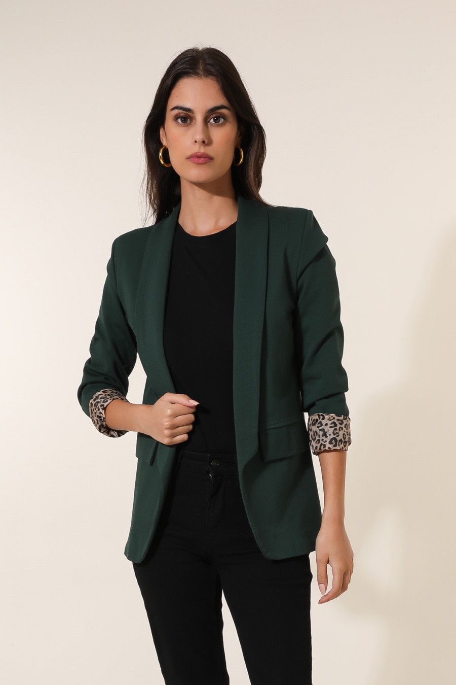 Vestes  Femme Vert sapin QQ FASHION 13287-2023 #c Efashion Paris