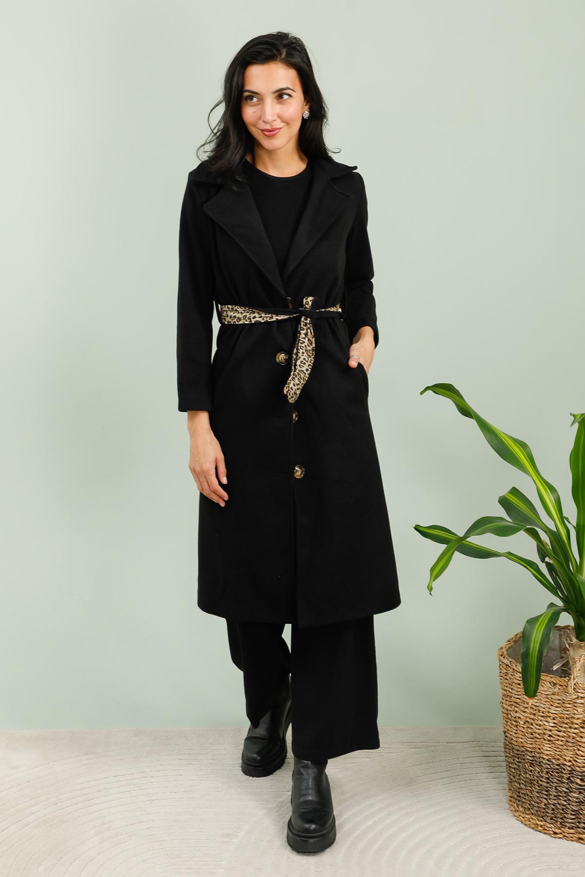 Abrigos Mujer Black QQ FASHION 5112 #c Efashion Paris