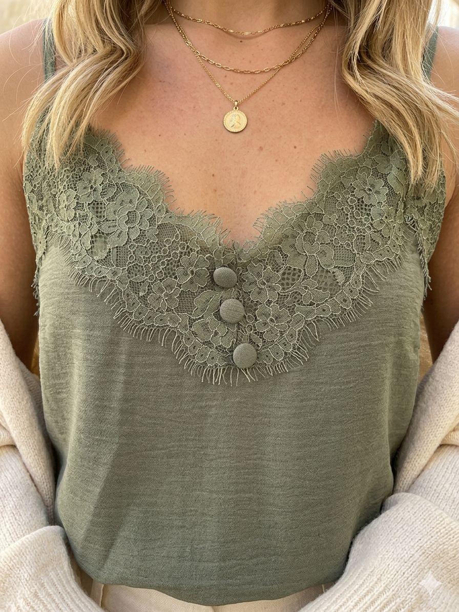 Débardeurs Femme Kaki QQ FASHION 2249 #c Efashion Paris