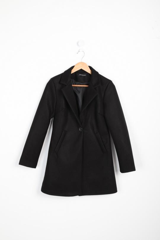 Coats Women Black LAURA & LAURENT 8679 Efashion Paris