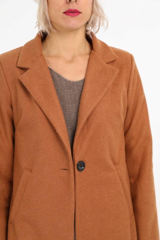 Manteaux Femme Noir LAURA & LAURENT 8679 Efashion Paris