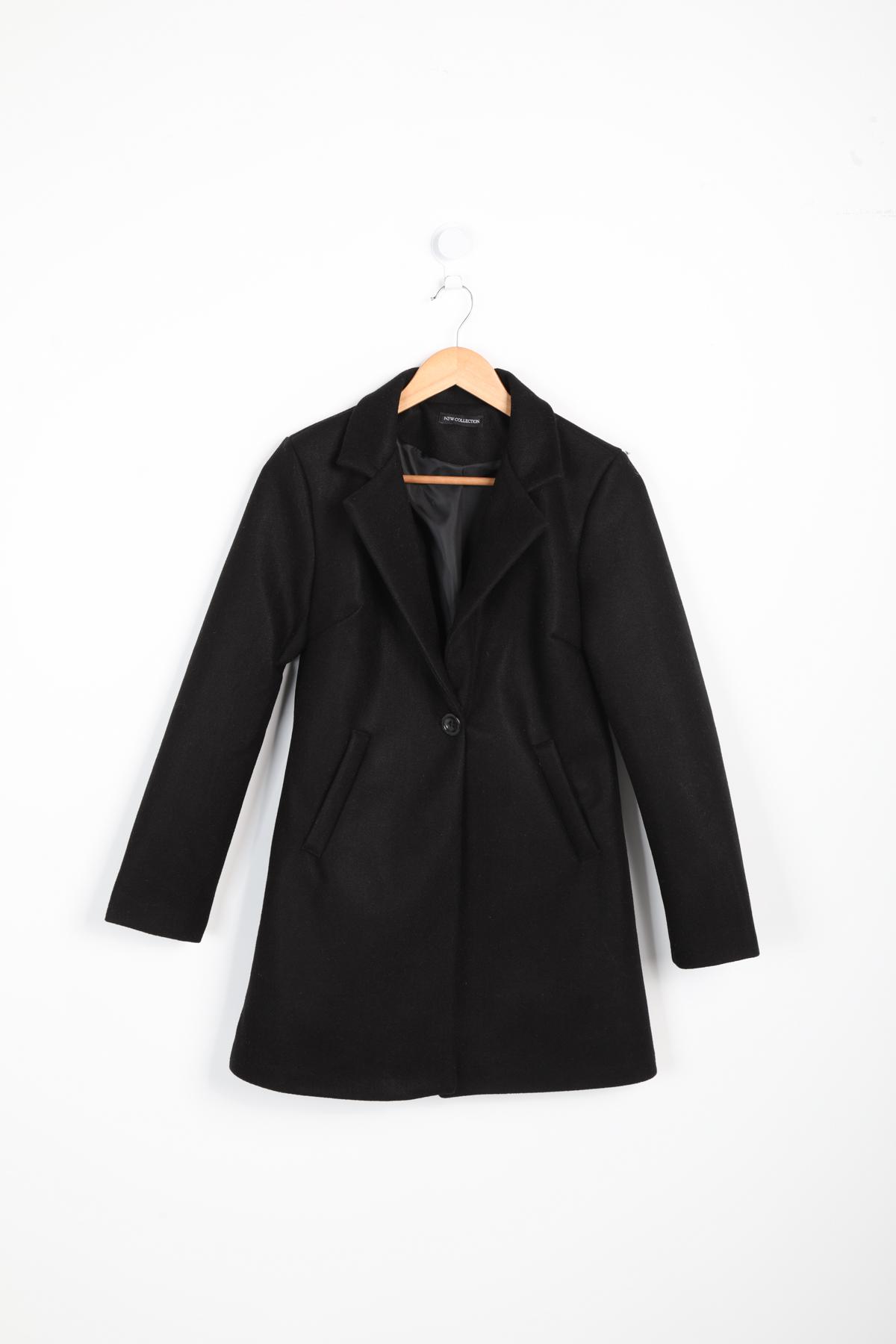 Coats Women Black LAURA & LAURENT 8679 #c Efashion Paris