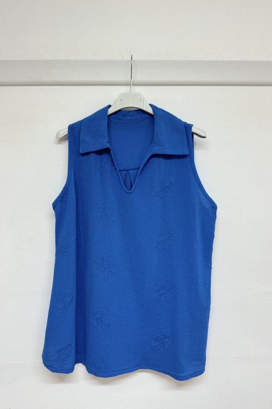 Débardeurs Femme Bleu royal REM D2582 Efashion Paris