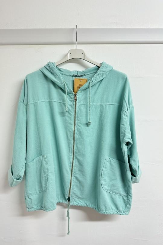 Vestes  Femme Vert d eau REM V24713-1 Efashion Paris