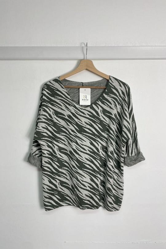 Tuniques Femme Kaki REM H9348-11 Efashion Paris