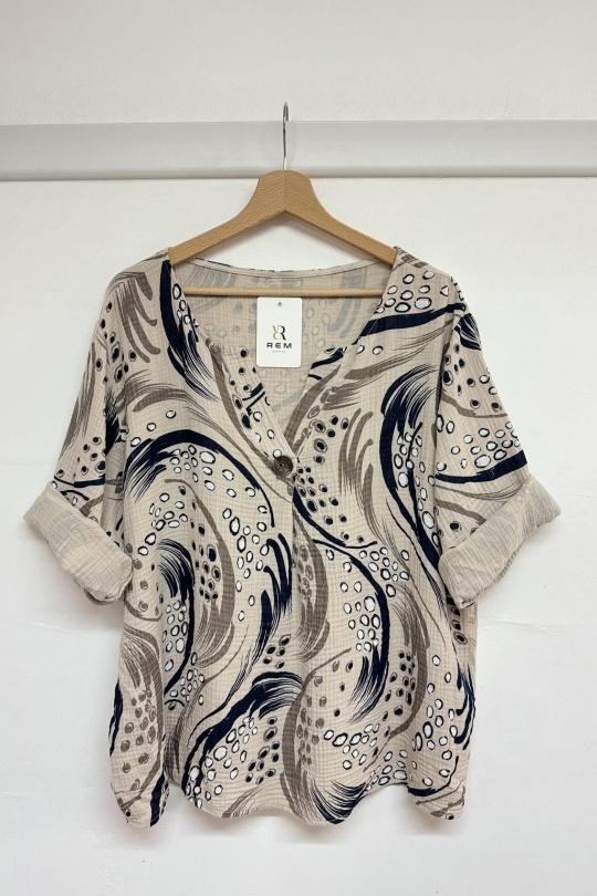 Tops Femme Vert anis REM H3812-5 Efashion Paris