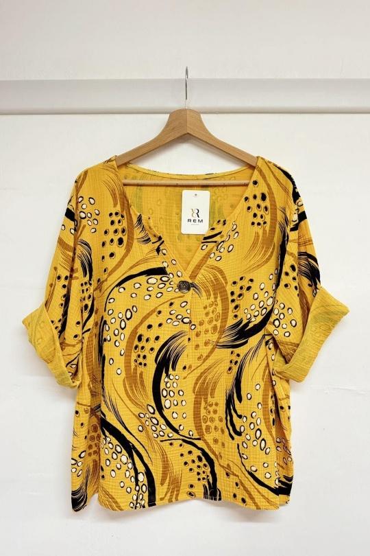 Tops Femme Vert anis REM H3812-5 Efashion Paris