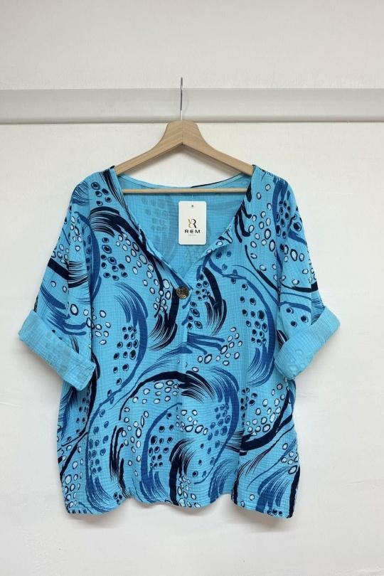 Tops Femme Vert anis REM H3812-5 Efashion Paris