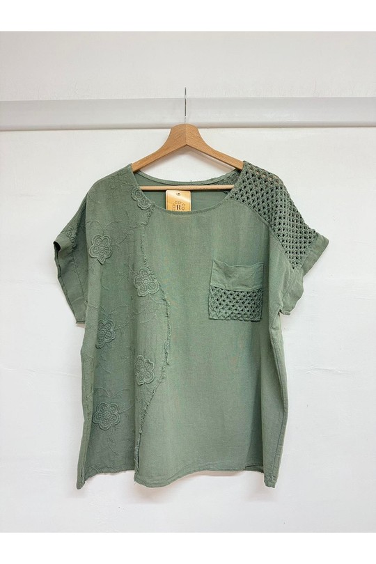 Top Donna Yellow REM H26067 Efashion Paris