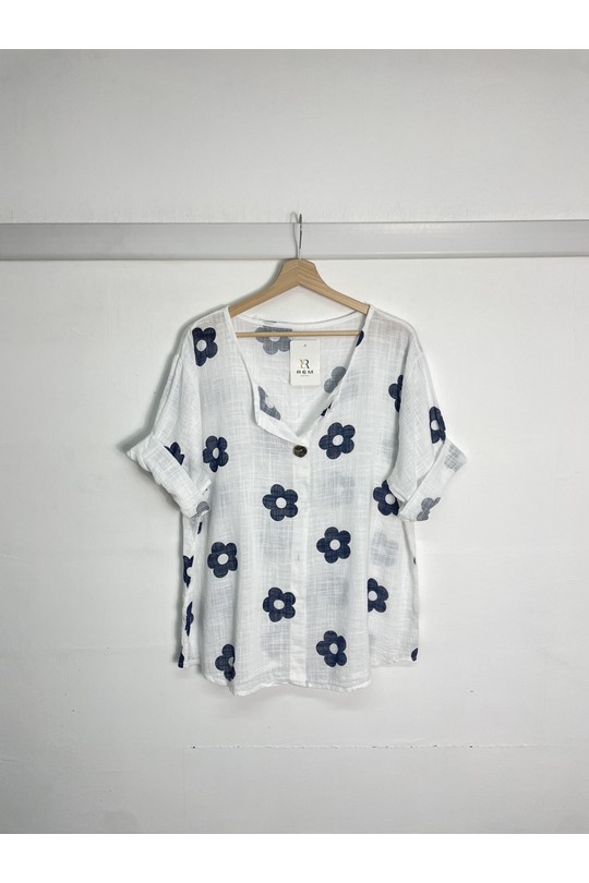 Tops Femme Blanc REM H2927-1 Efashion Paris