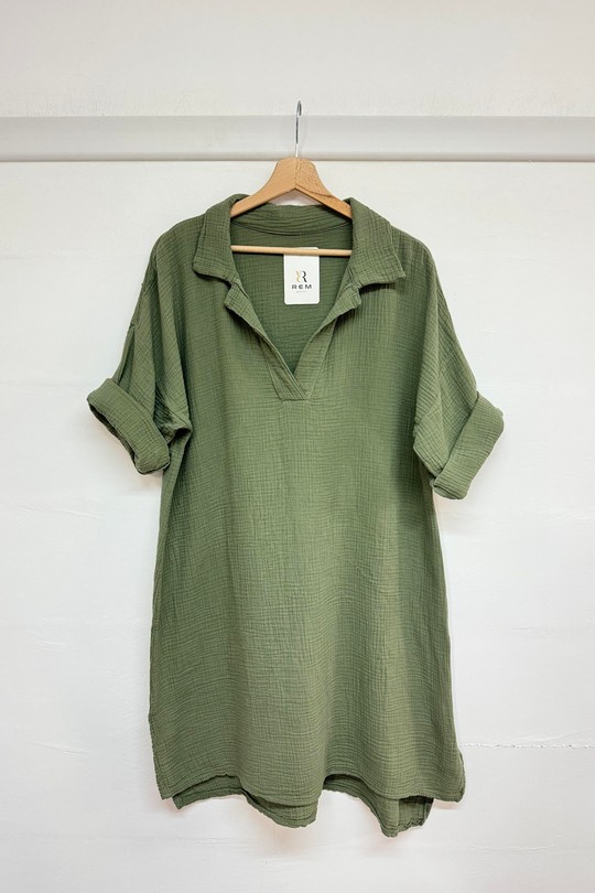 Robes courtes Femme Orange REM R2909 Efashion Paris