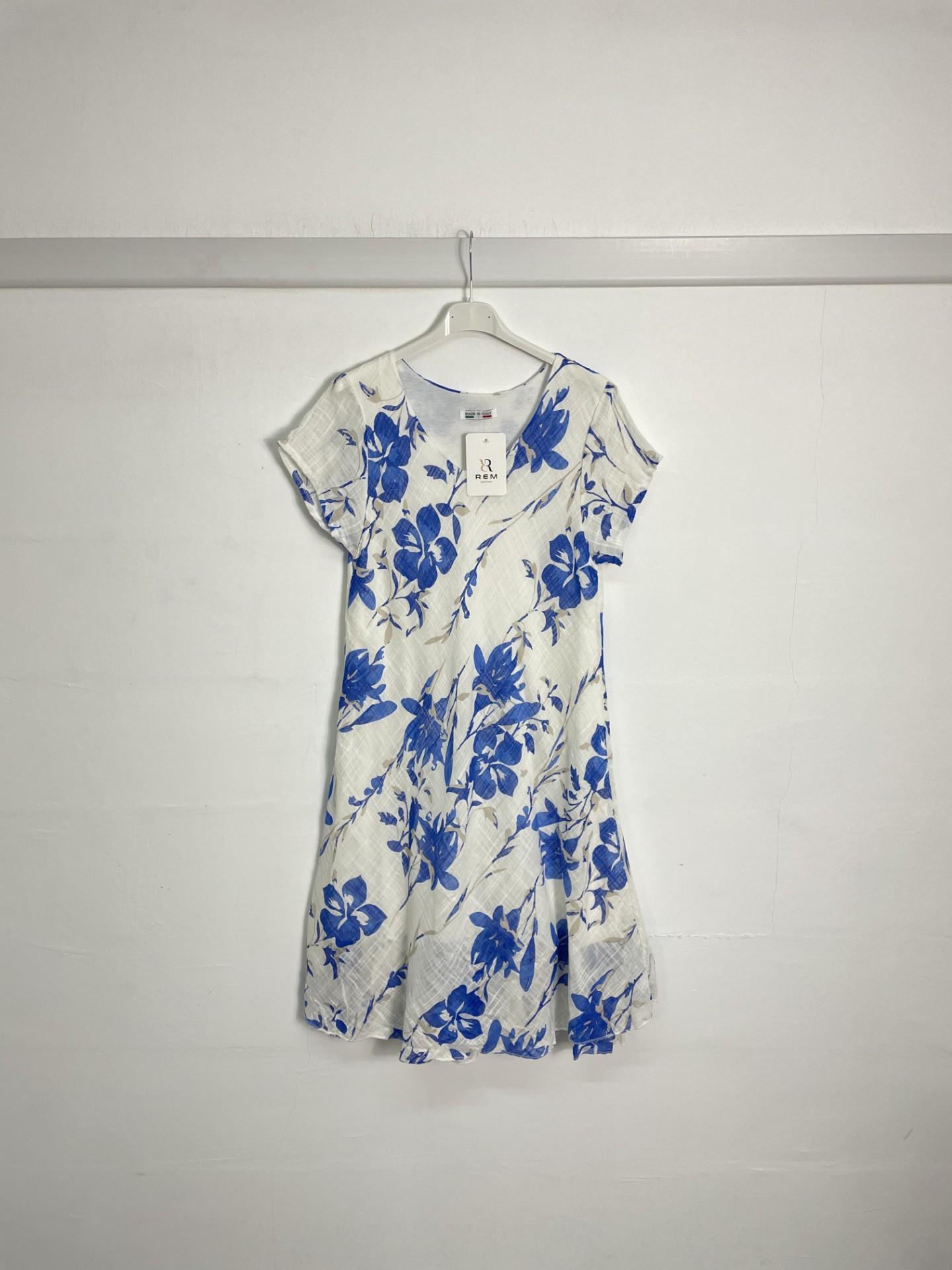 Robes mi-longues Femme Bleu royal REM R5025 #c Efashion Paris