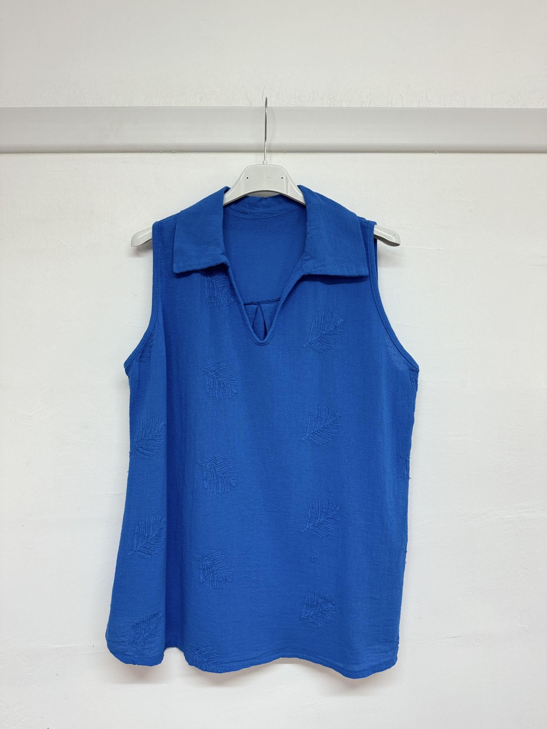 Débardeurs Femme Bleu royal REM D2582 #c Efashion Paris