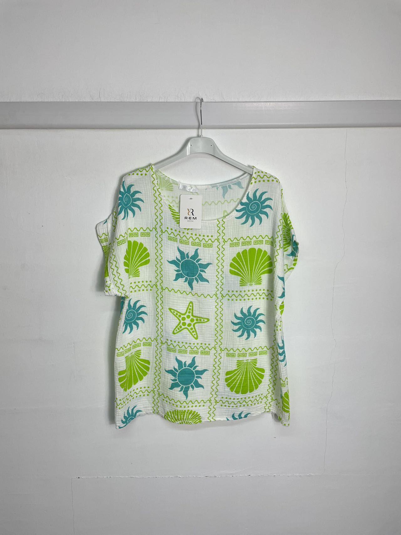 Tops Femme Vert pomme REM H25518 #c Efashion Paris