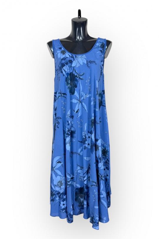 Robes mi-longues Femme Bleu royal LUCKY NANA SP 2052-B Efashion Paris