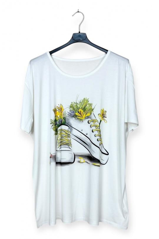 Camisetas Mujer Print LUCKY NANA SP T03-26 Efashion Paris