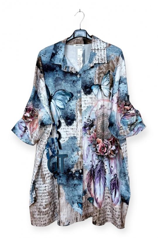 Shirts Women Print LUCKY NANA AH 22005-02 Efashion Paris