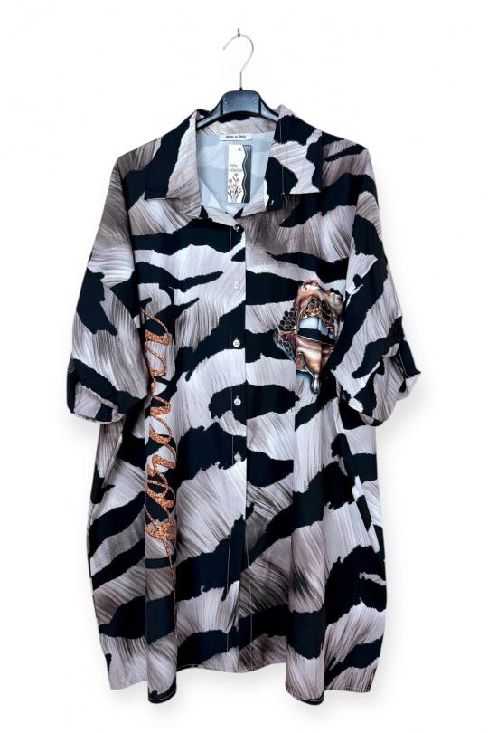 Shirts Women Print LUCKY NANA AH 22005-03 Efashion Paris