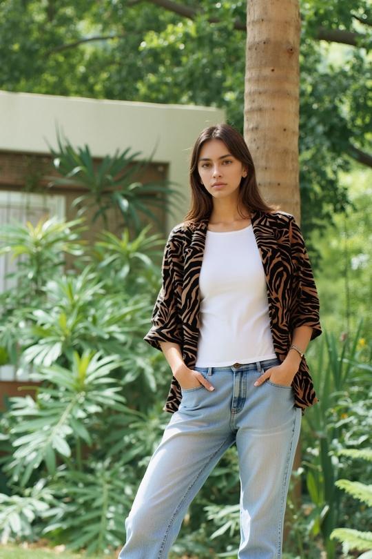 Cardigans Women Print1 LUCKY NANA AH 94618 Efashion Paris