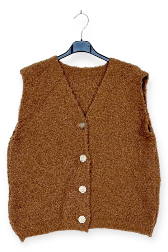 Cardigans Women Beige LUCKY NANA AH 2583 Efashion Paris