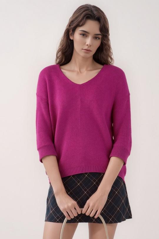 Jumpers Women Fushia LUCKY NANA AH M2318 Efashion Paris