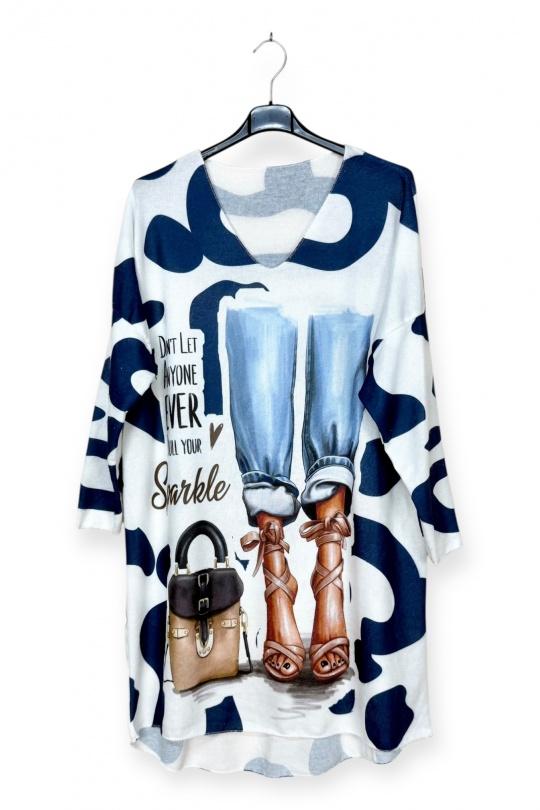 Tunics Women Print LUCKY NANA AH 8179-03 Efashion Paris