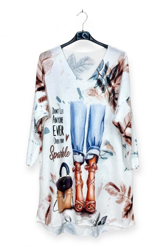 Tunics Women Print LUCKY NANA AH 8179-05 Efashion Paris