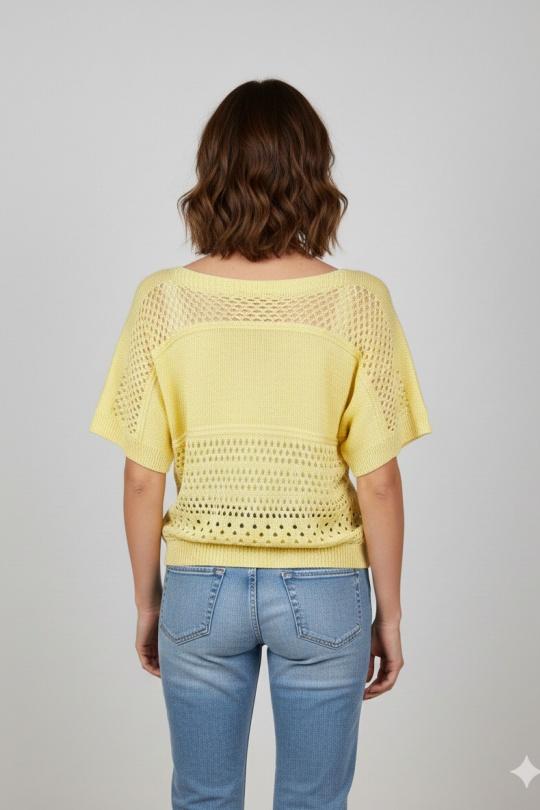 Tops Femme Jaune LUCKY NANA CX 1080 Efashion Paris