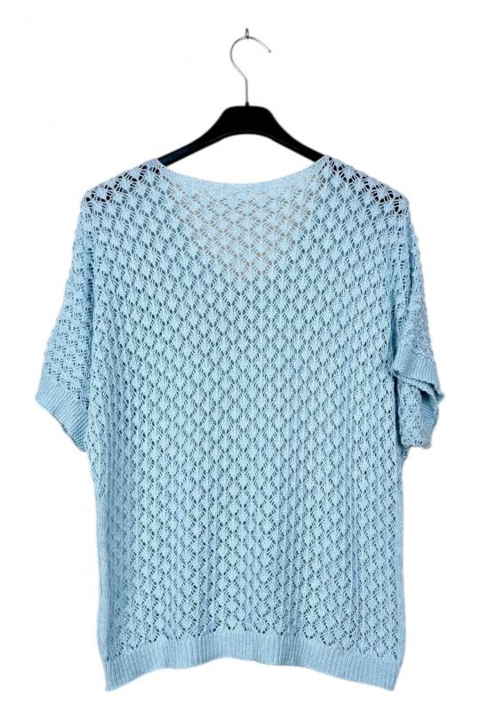 Tops Femme Turquoise LUCKY NANA CX 1082 Efashion Paris