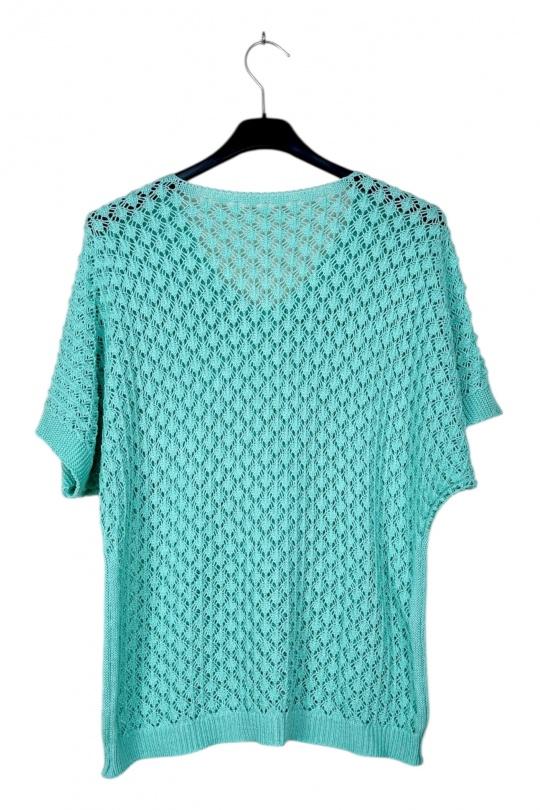 Tops Femme Turquoise LUCKY NANA CX 1082 Efashion Paris
