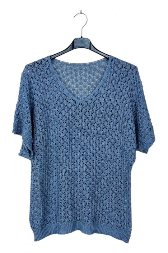 Tops Femme Turquoise LUCKY NANA CX 1082 Efashion Paris